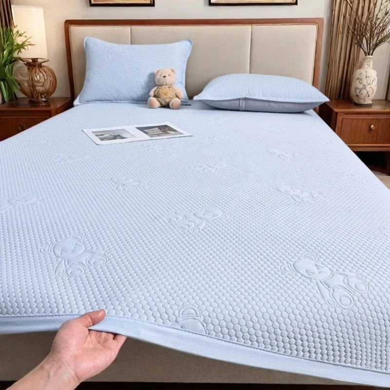 2025新款冰豆豆冰丝凉感丝凉席床单可水洗凉席空调软凉席