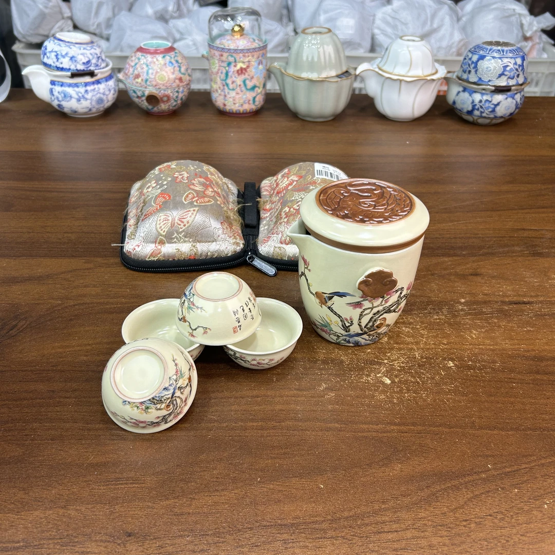 YS872-喜上眉梢手抓壶一壶四杯