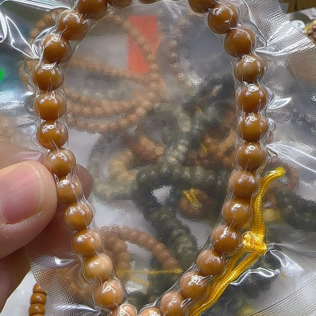手串星月菩提98傲世龙脊菩提8圆手持