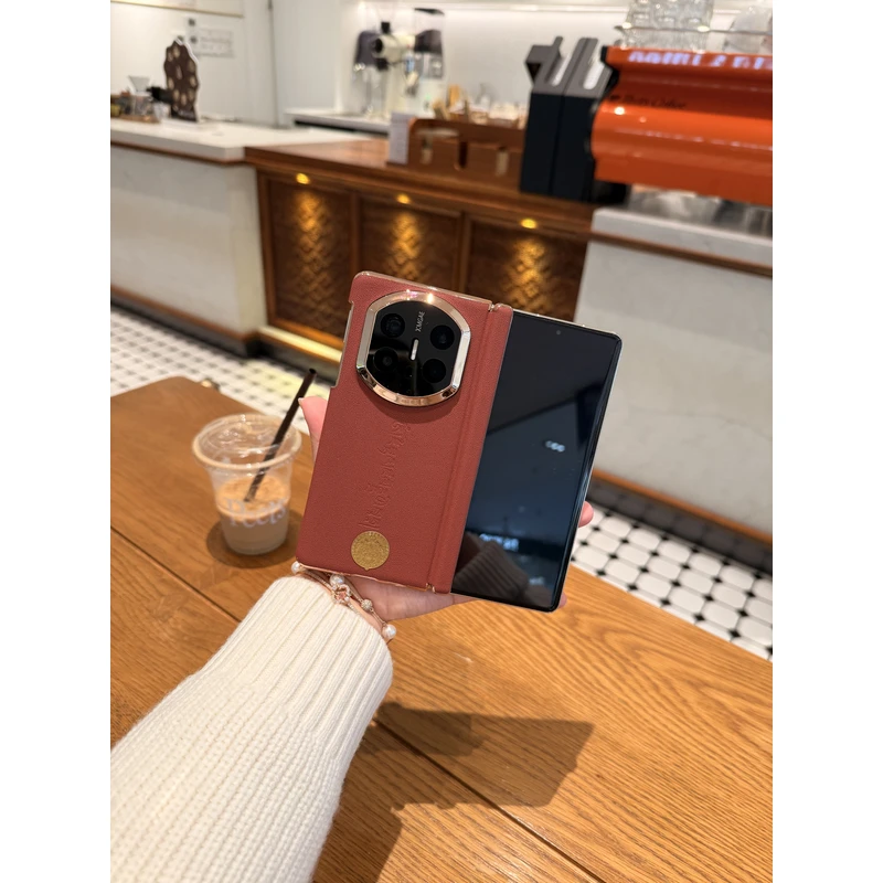 适用于华为Matex6秒变Matex7黄财神双中轴折叠手机壳 包镜头后壳