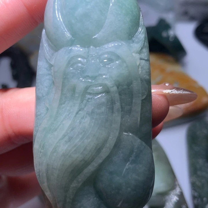 翡翠未镶嵌颈饰保真天然A货翡翠