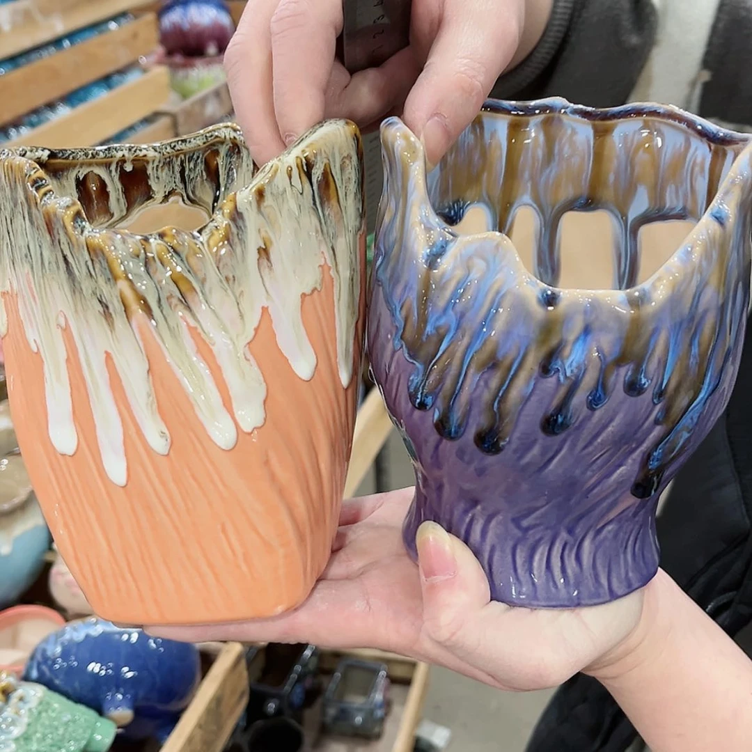 【闪购商品】陶瓷陶瓷多肉植物花盆