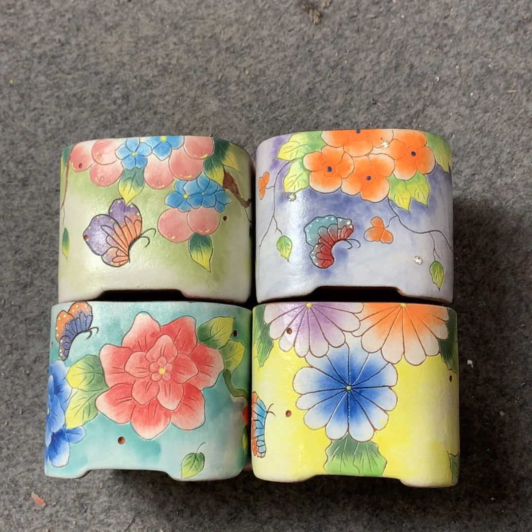 瑕疵花盆，手绘福利