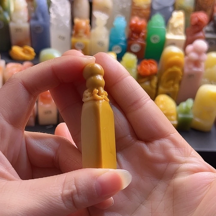 老挝石印石手工定制1.3厘米，葫芦，包刻字