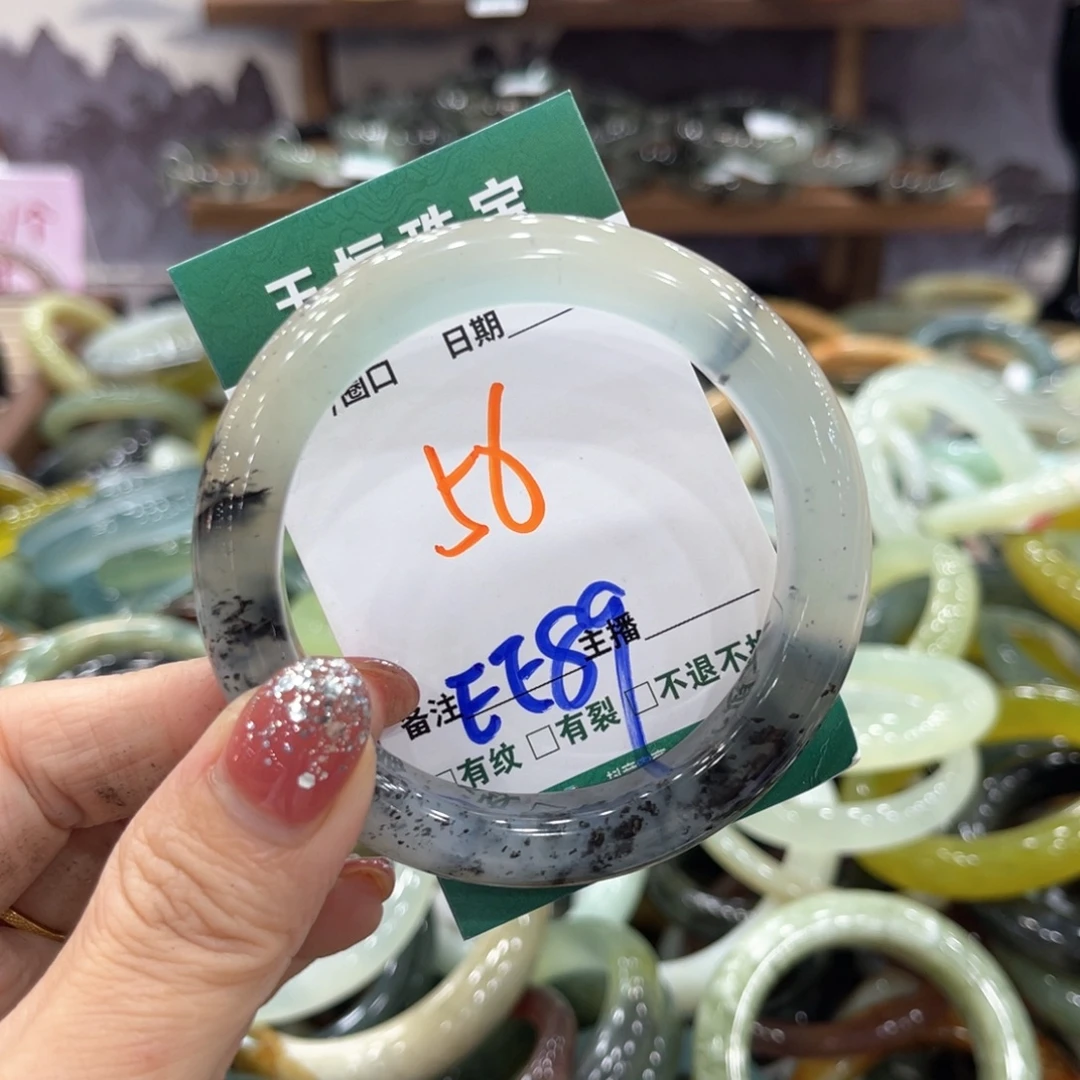 未镶嵌蛇纹石玉手镯手镯