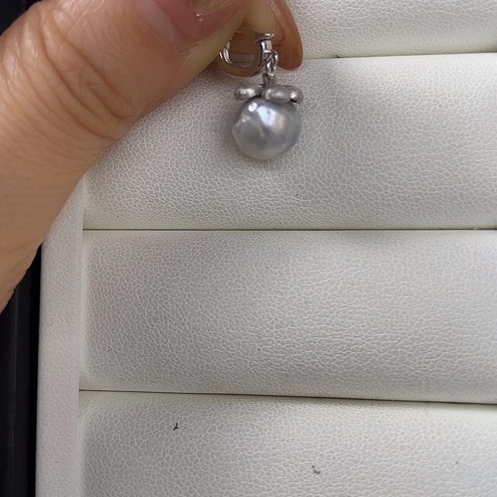 海水珍珠吊坠(不含链)银S925镶嵌