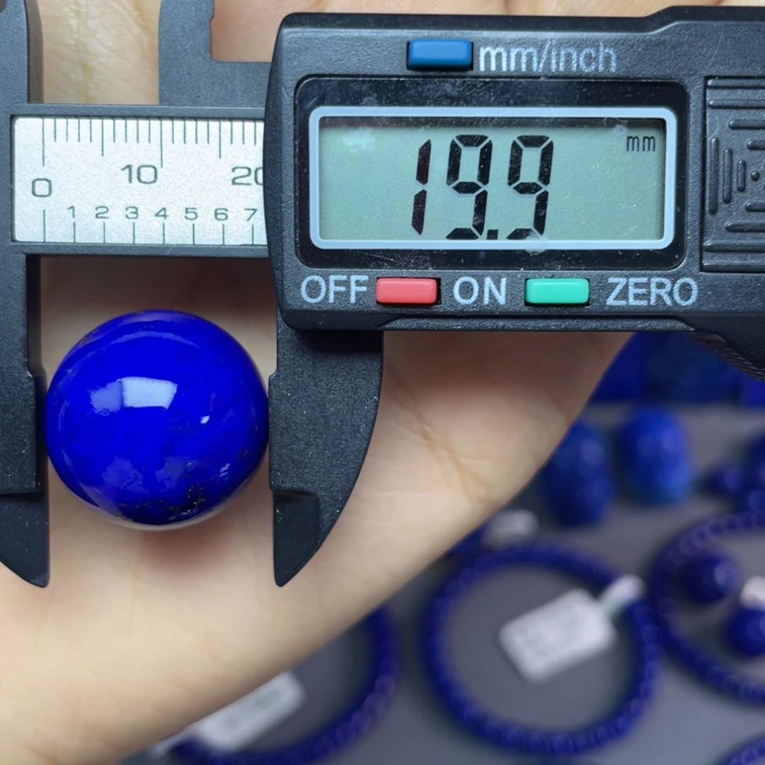 青金石未镶嵌19.9mm单珠配饰