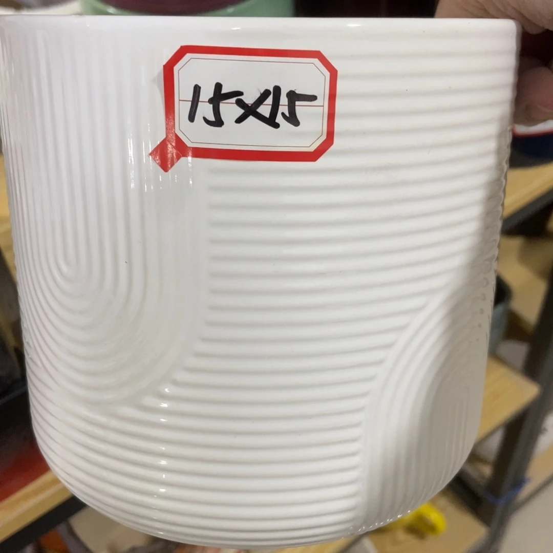 红陶高温陶瓷花盆