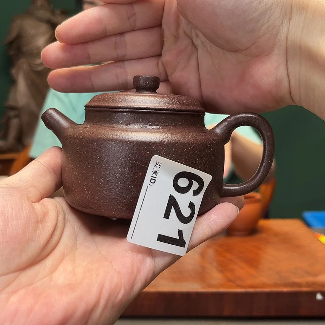 紫砂茶宠乐*桃花泥德钟621