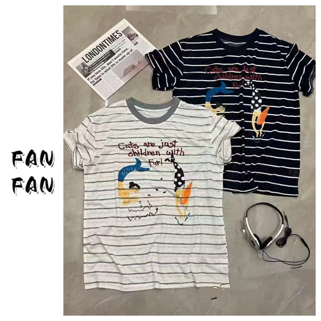 FANFAN【卡通美人】卡通印花短袖T恤