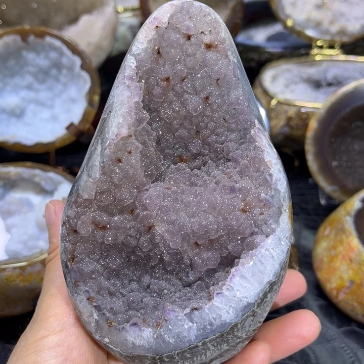 水晶珠宝半成品未镶嵌紫牙软簇