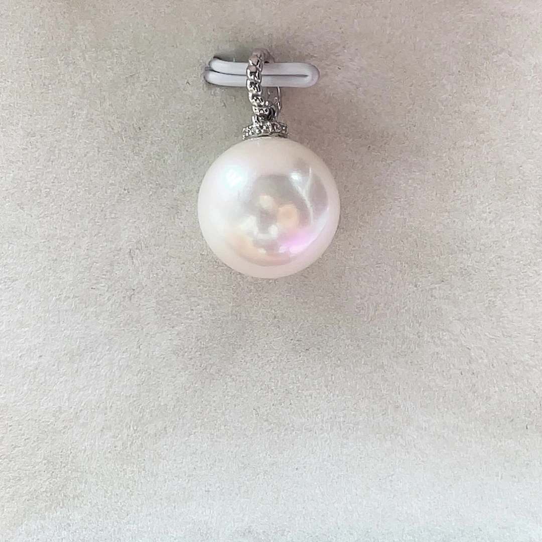 银S925镶嵌颈饰淡水珍珠