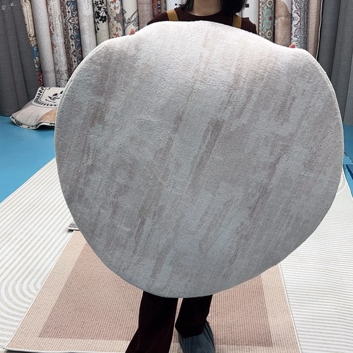 混纺加厚棉布底仿羊绒直径一米四圆全新特价福利