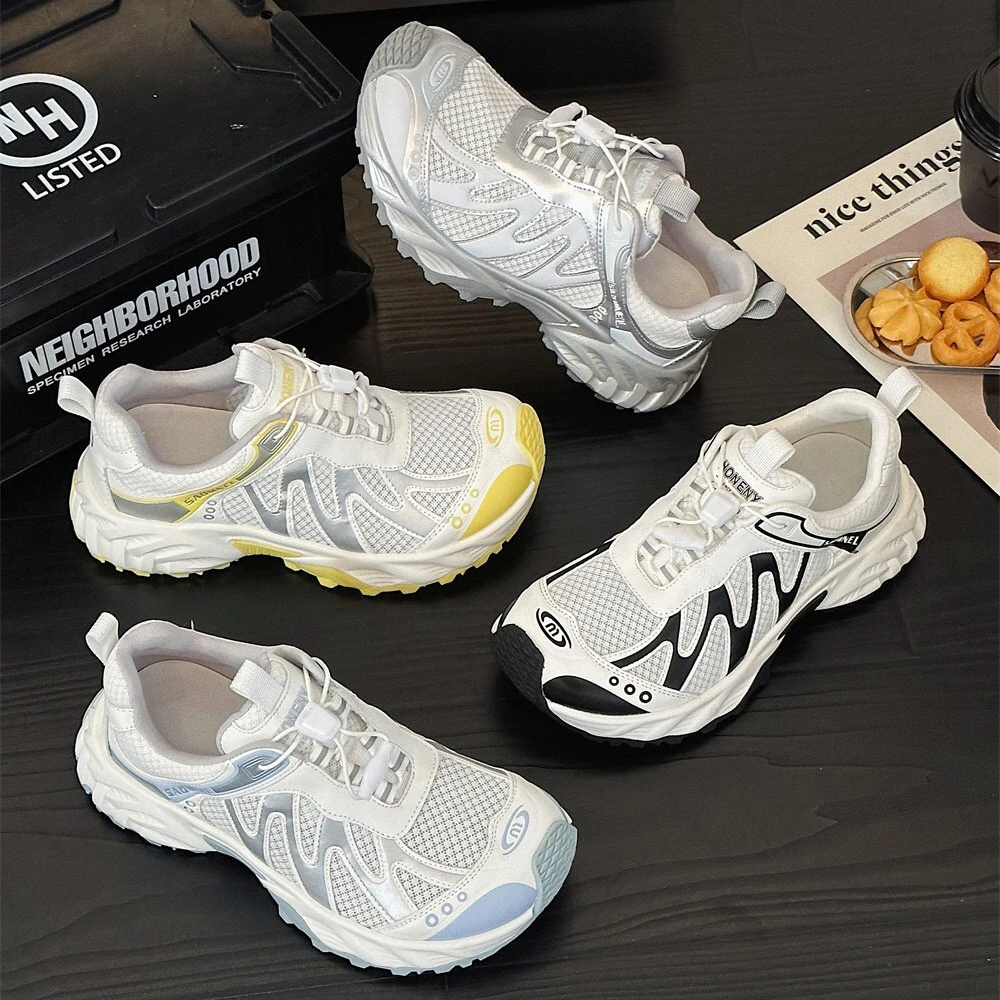 有氧计划斜头超轻盈运动鞋2025夏季新款轻薄透气网面兼具户外风格