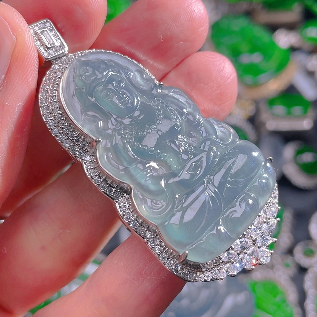 翡翠未镶嵌吊坠(不含链)