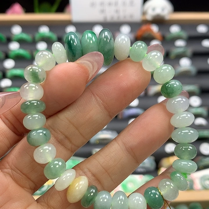 翡翠未镶嵌戒指手串