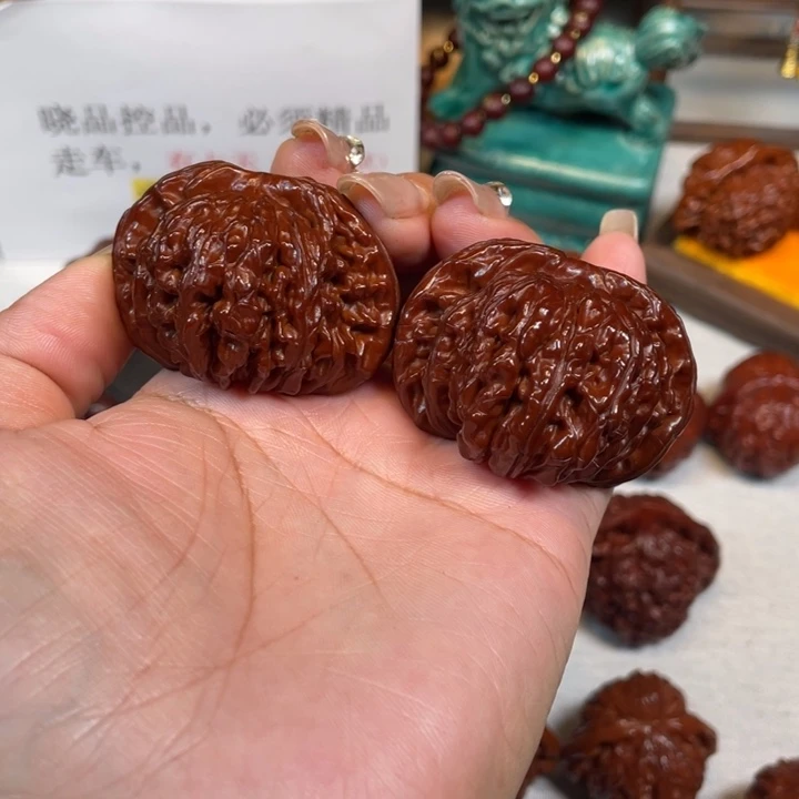 吉***祥文玩核桃吊坠四座楼王5LXP#00#
