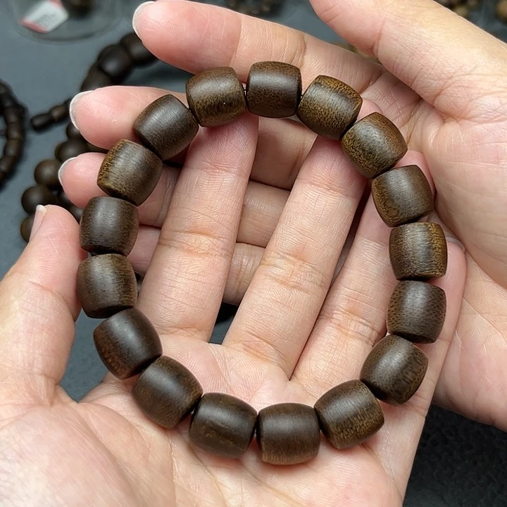 手串沉香白棋玉化