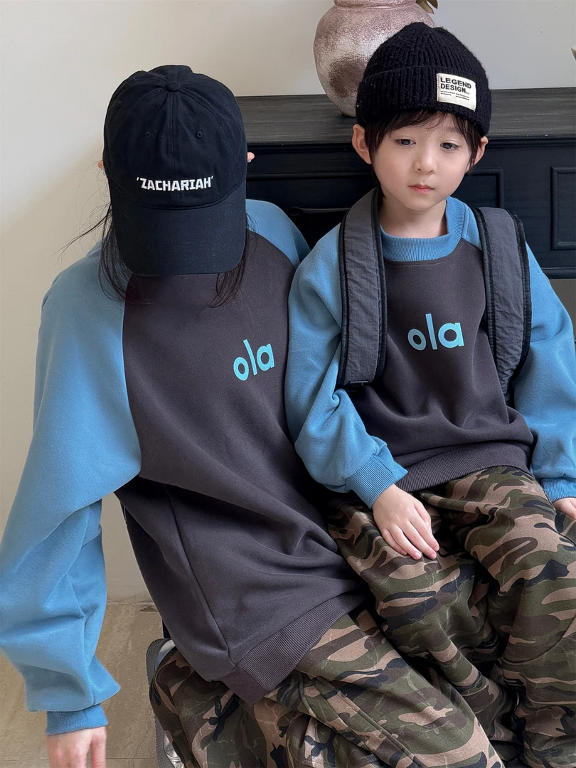 【笑笑专属】QZ808秋季拼色字母卫衣