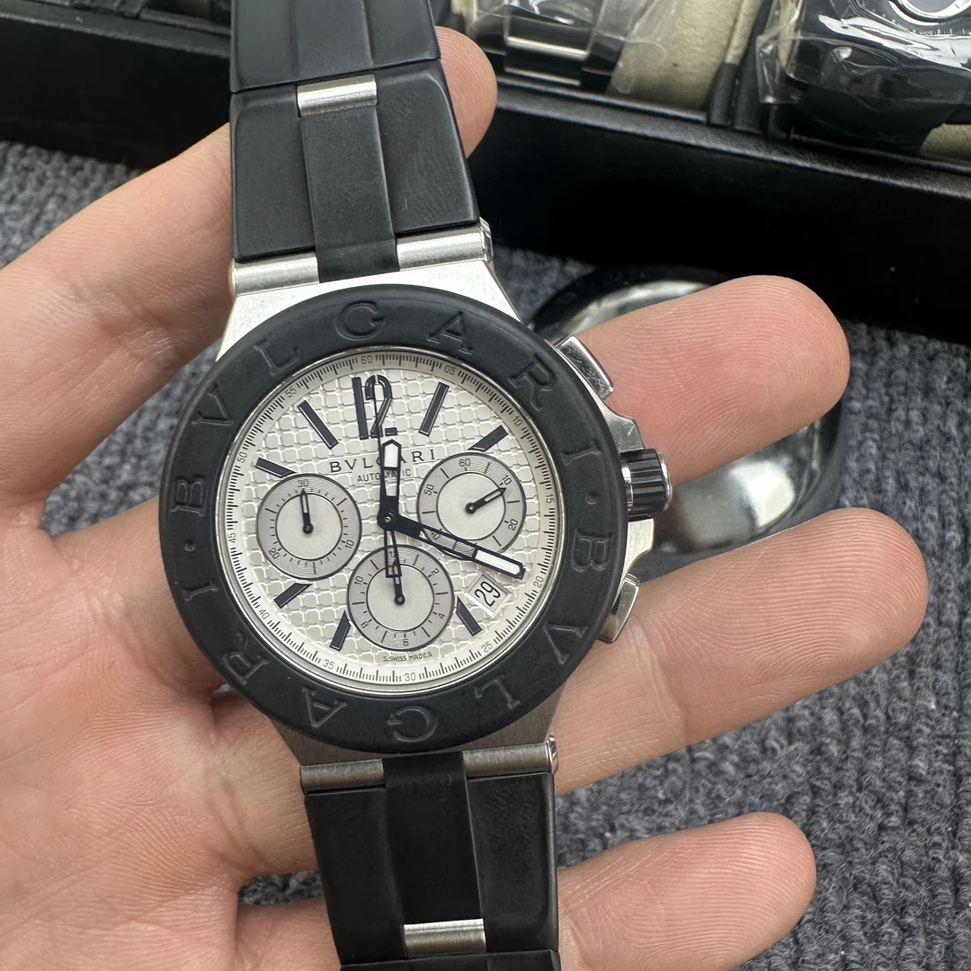 95新 BVLGARI/宝格丽 DIAGONO/精钢/自动机械/42mm/单表
