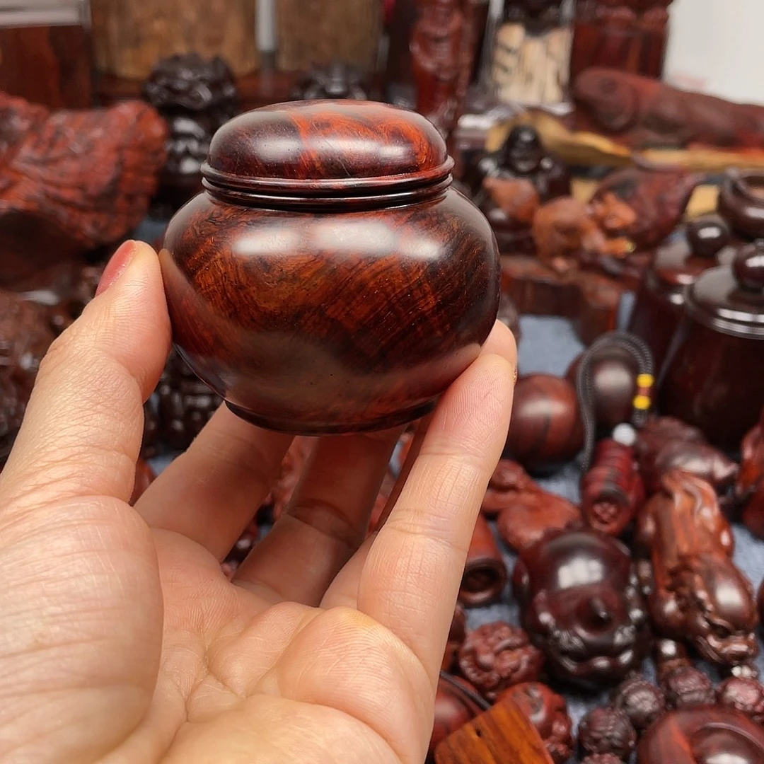 檀香紫檀（小叶紫檀）蜡**星罐子