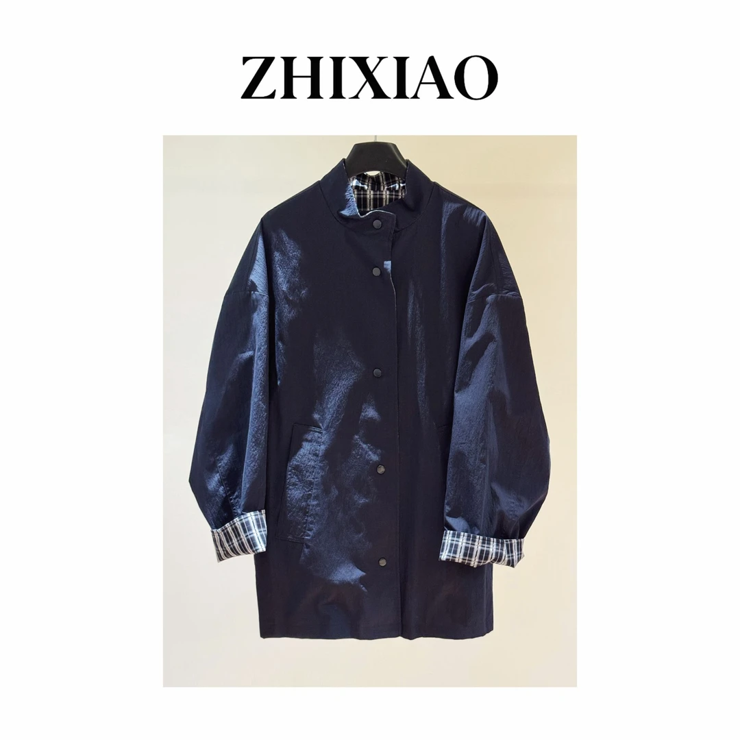 【ZHIXIAO】秋冬新款：双面穿风衣外套25104