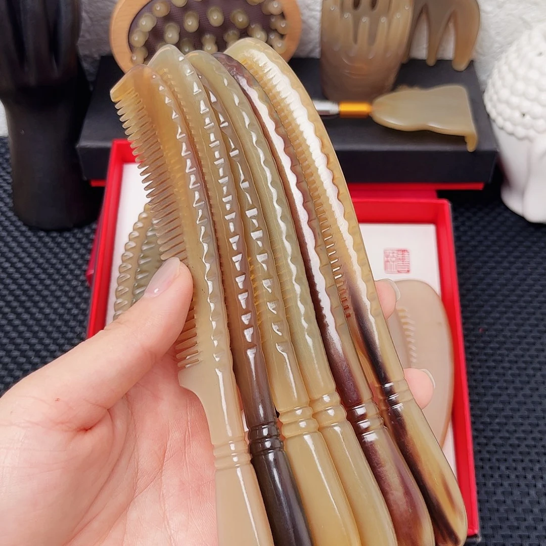 手工制作牛角梳子