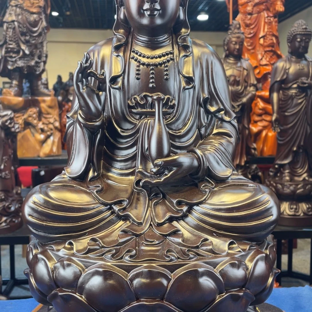 缘***茶六十高的黑檀木观音