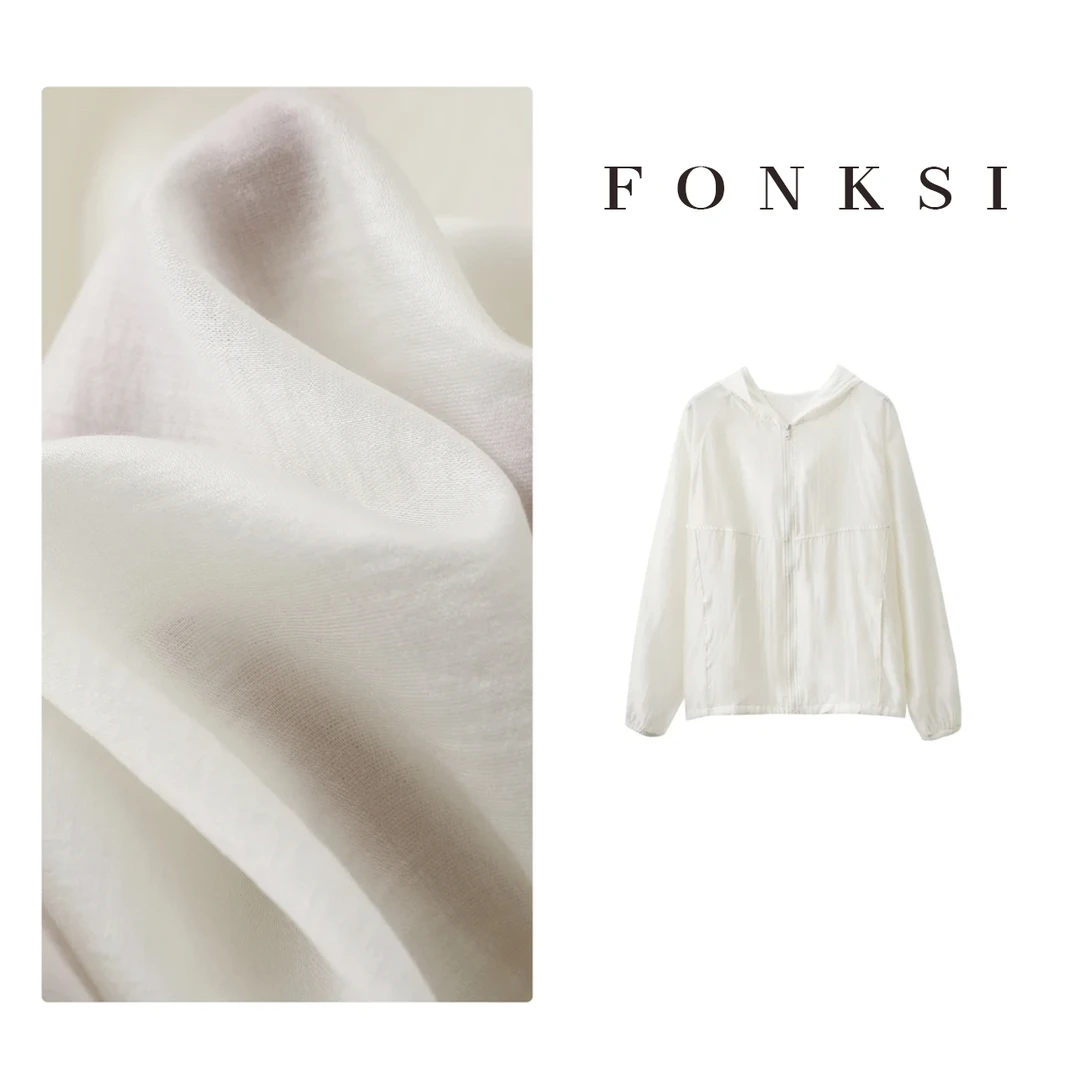 【黄小西】FONKSI 天丝云纱衣！ 琎口兰精莱赛尔/连帽防晒外套2755
