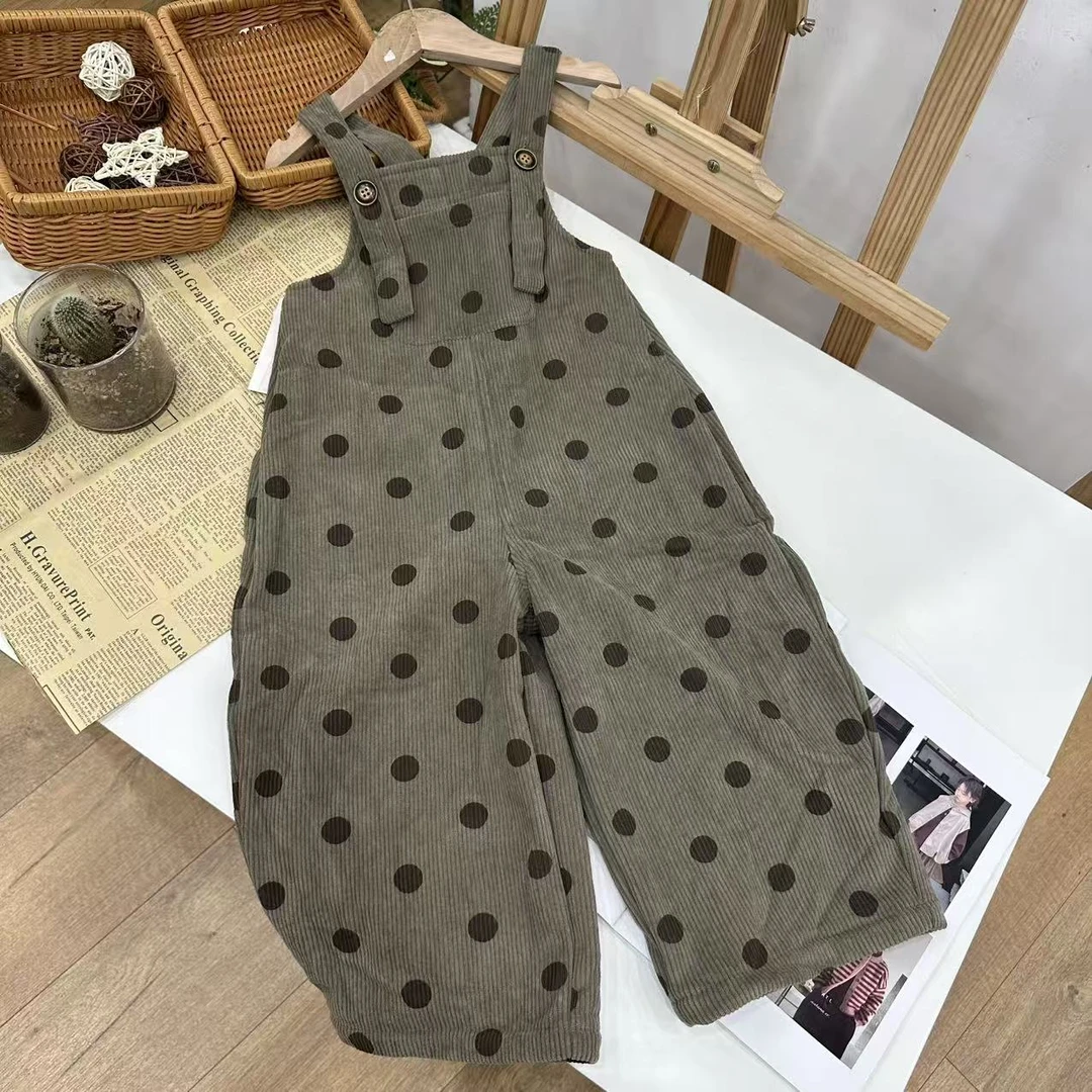7098秋冬加绒背带裤L