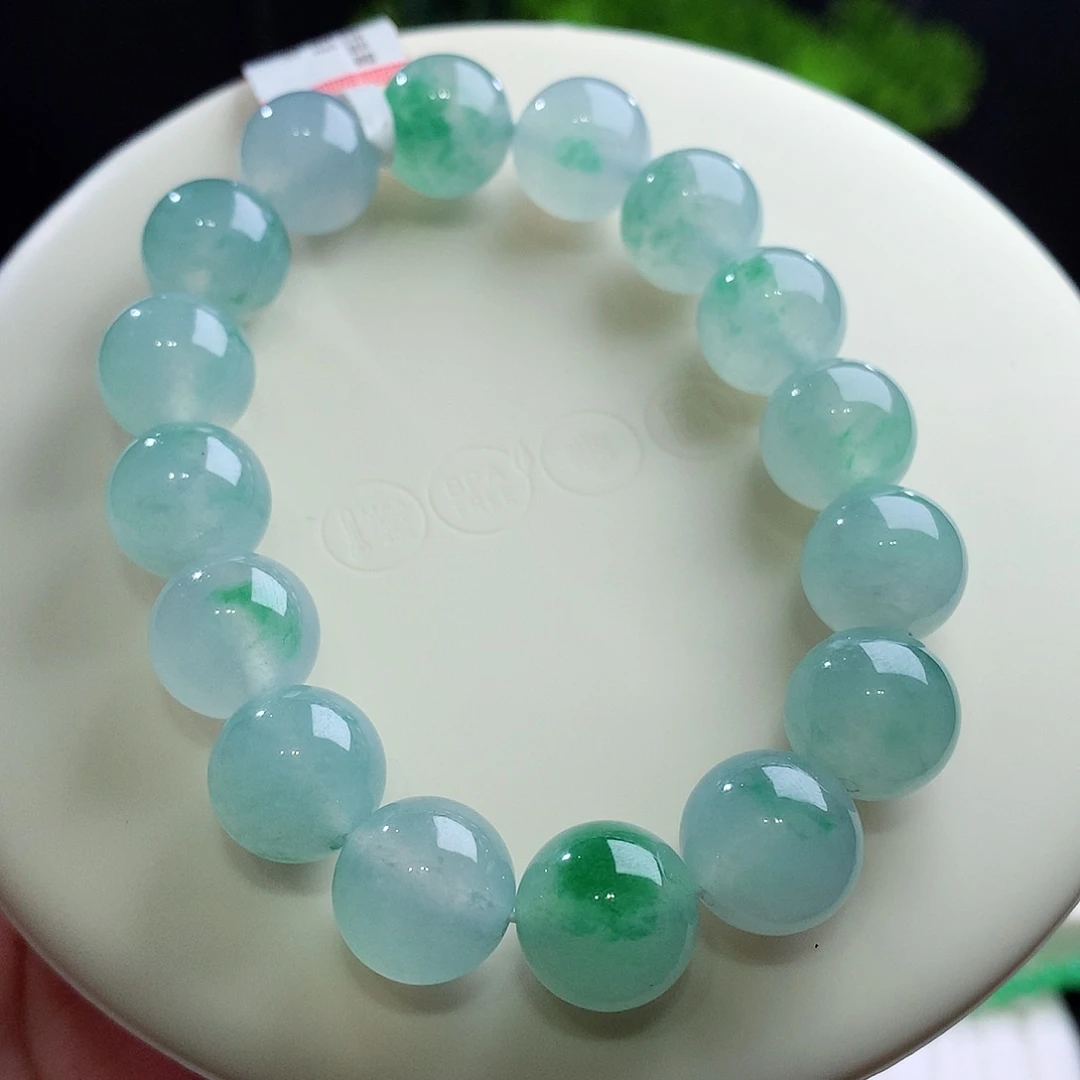 未镶嵌手串翡翠卡13mm左右