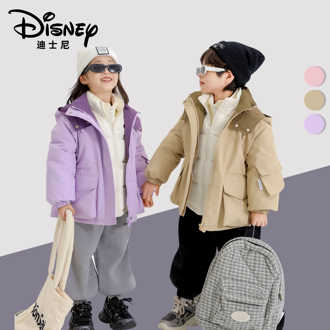 Disney/迪士尼秋冬儿童日常保暖防寒加厚加绒外套XHR3SW366