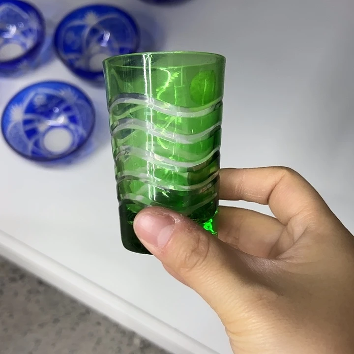 手柄款水晶玻璃微瑕一个