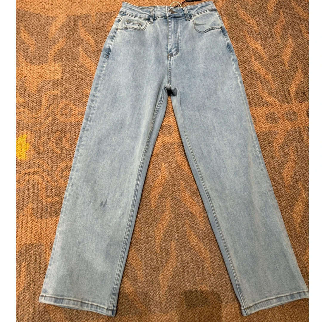 JIUJIU【梦境期待】休息通勤牛仔裤蓝色百搭时尚