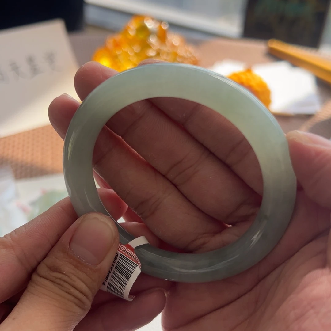 翡翠未镶嵌手镯3号 55.5