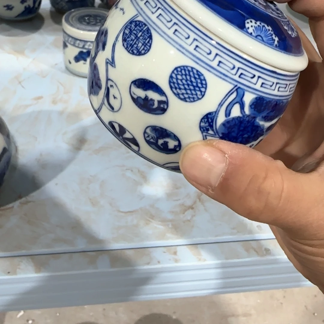 瓷片摆件手绘瓷器全部处理了吧