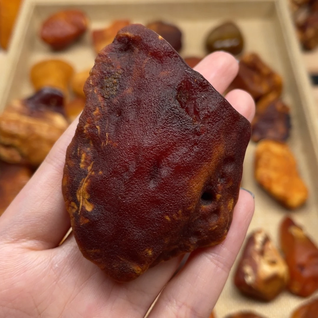琥珀未镶嵌珠宝奇石