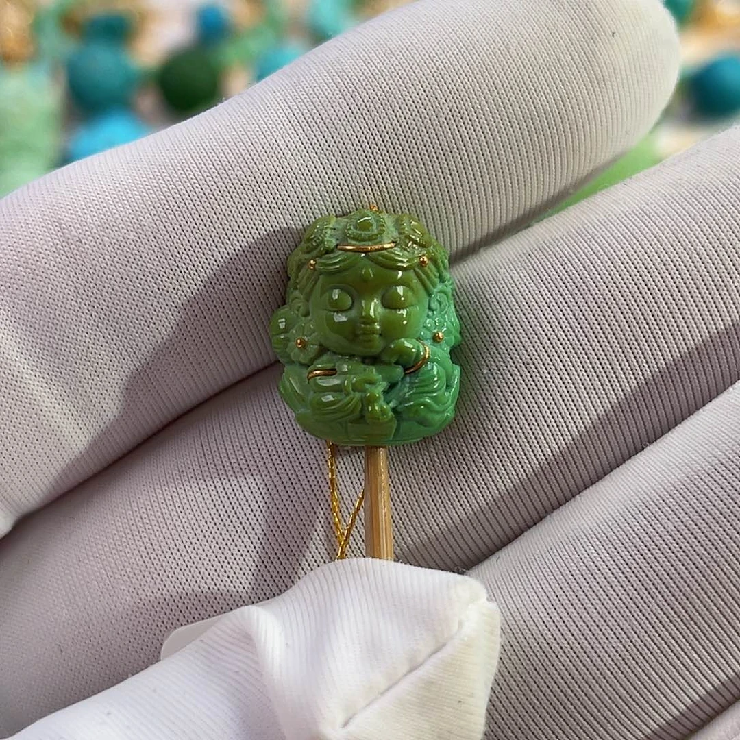 未镶嵌绿松石珠宝奇石