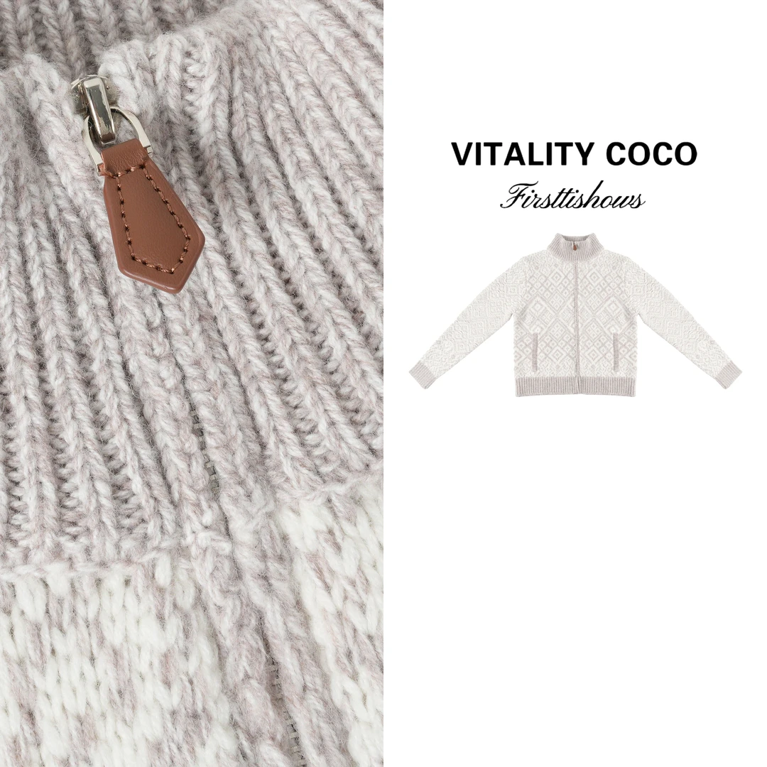 VITALITY COCO·LP圣诞系列女装  高定羊绒气质针织外套-2938