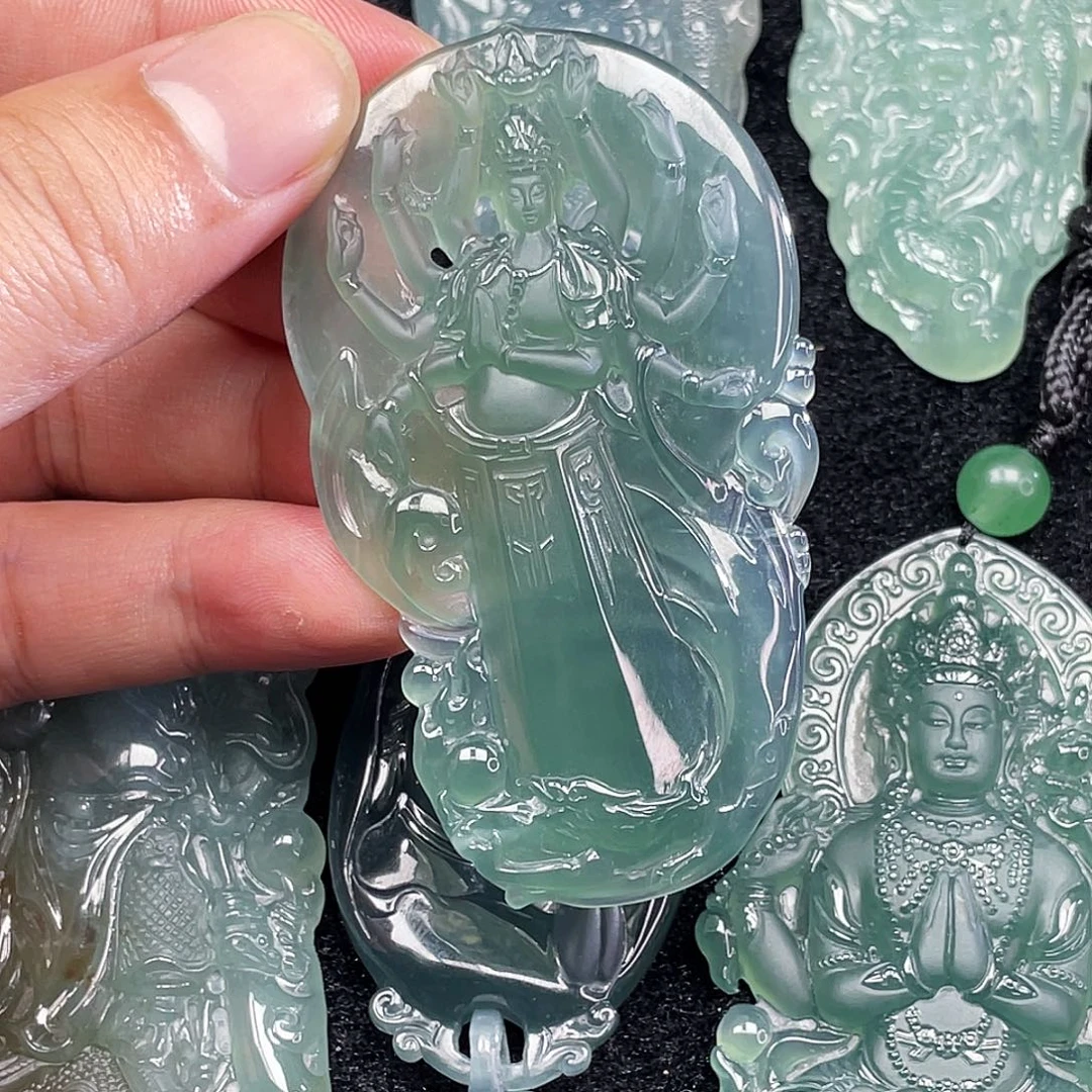 翡翠未镶嵌颈饰5，