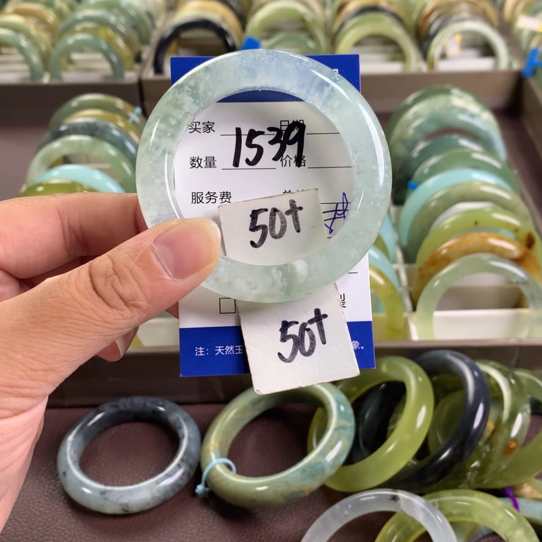 未镶嵌蛇纹石玉手镯1539