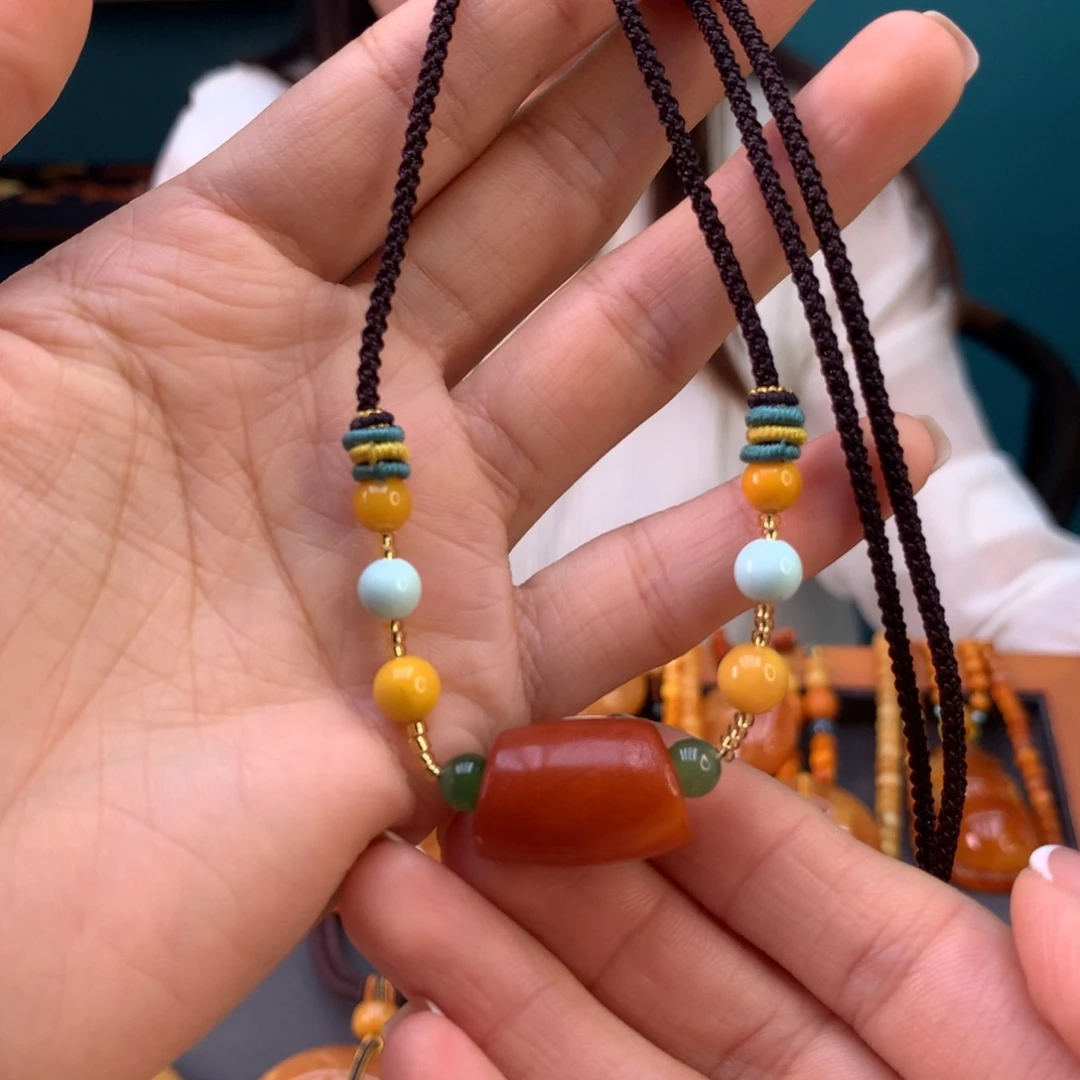 蜜蜡未镶嵌颈饰天然