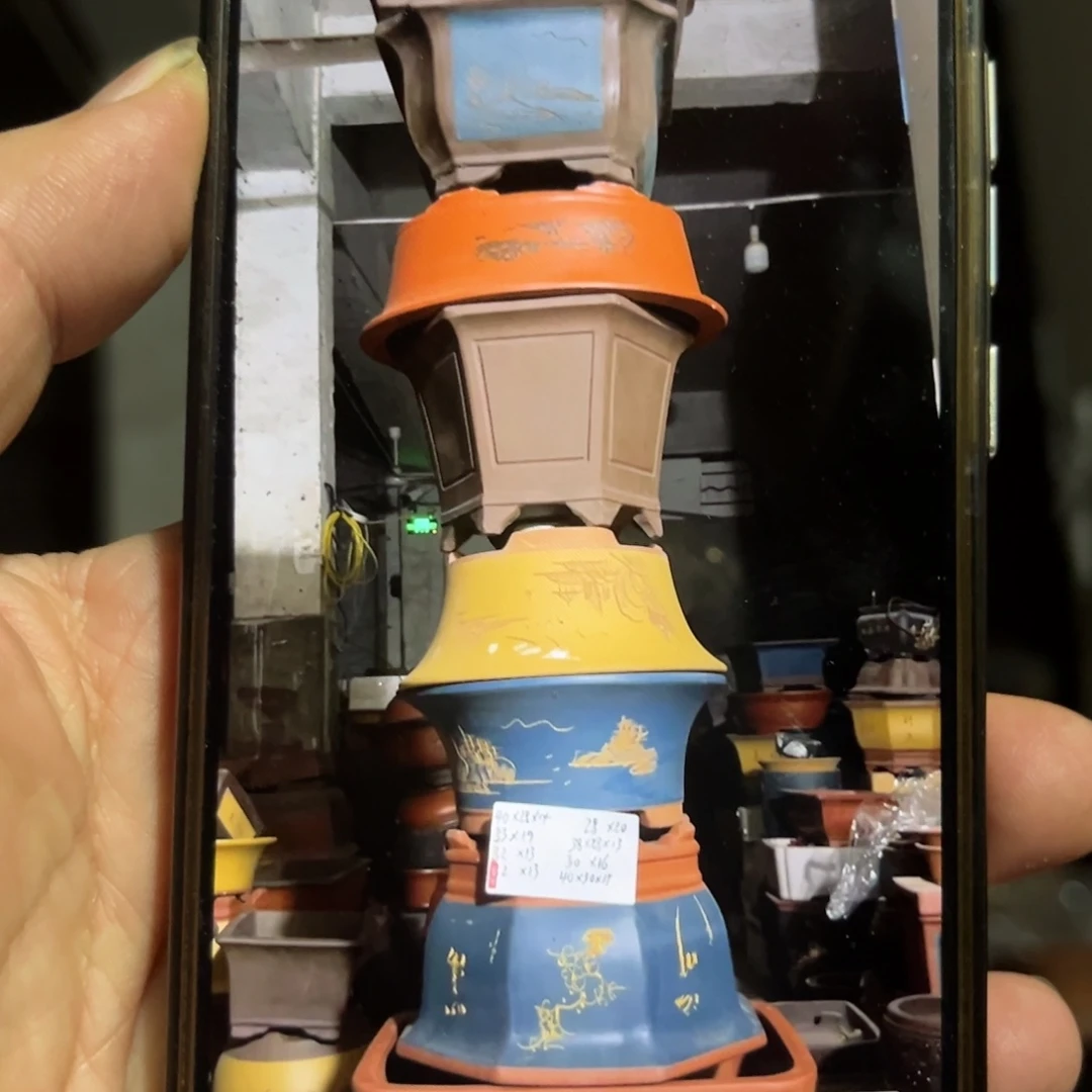 紫砂花盆在一起就算没有时间