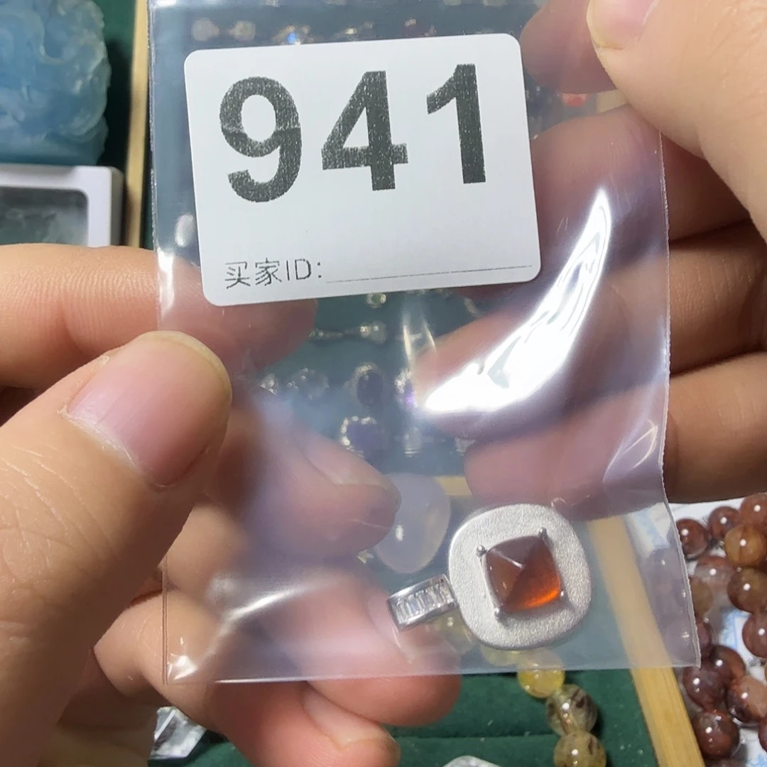 ****儿颈饰银S925镶嵌石榴石