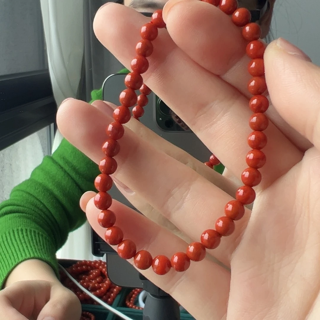 南红玛瑙手链未镶嵌