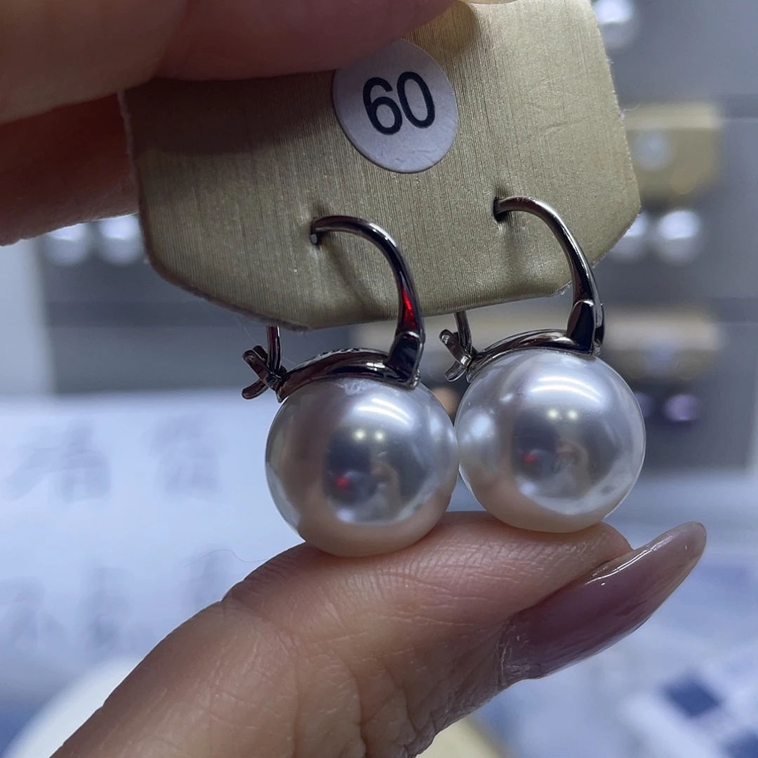 耳饰淡水珍珠银S925镶嵌