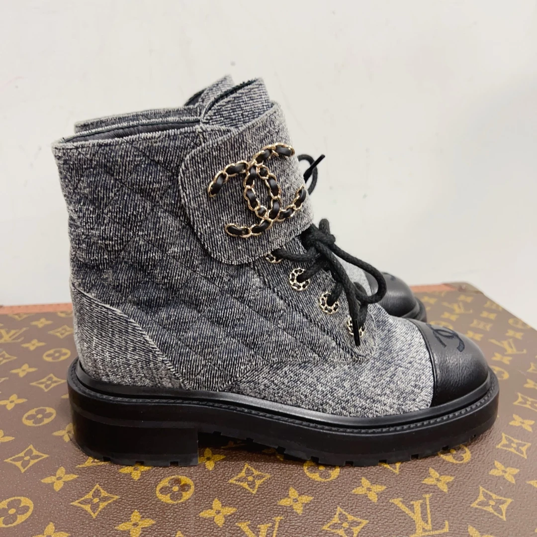 99新 Chanel/香奈儿 安洁利严选靴子 尺码37成色看直播GSS24071