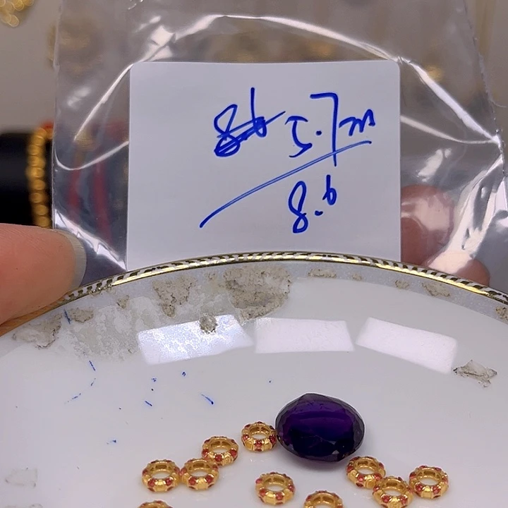 紫晶颈饰银S925镶嵌紫晶925镶嵌55