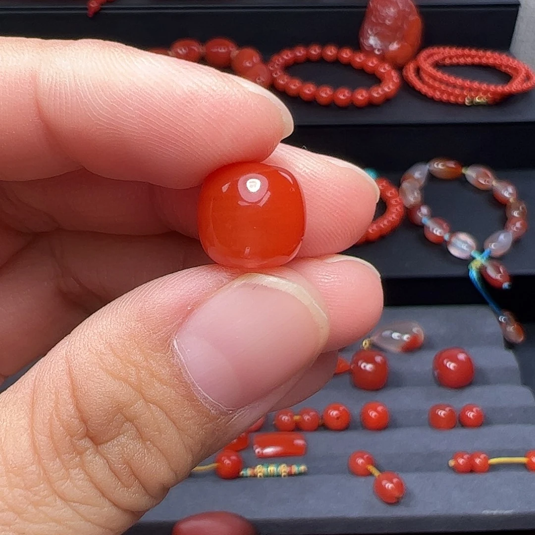1***3南红玛瑙未镶嵌老型单珠