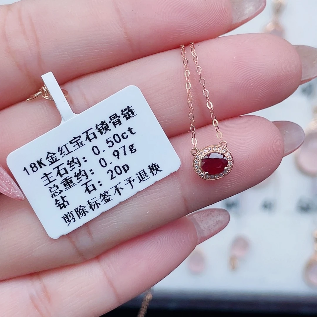 张***丫套链红宝石18K金镶嵌